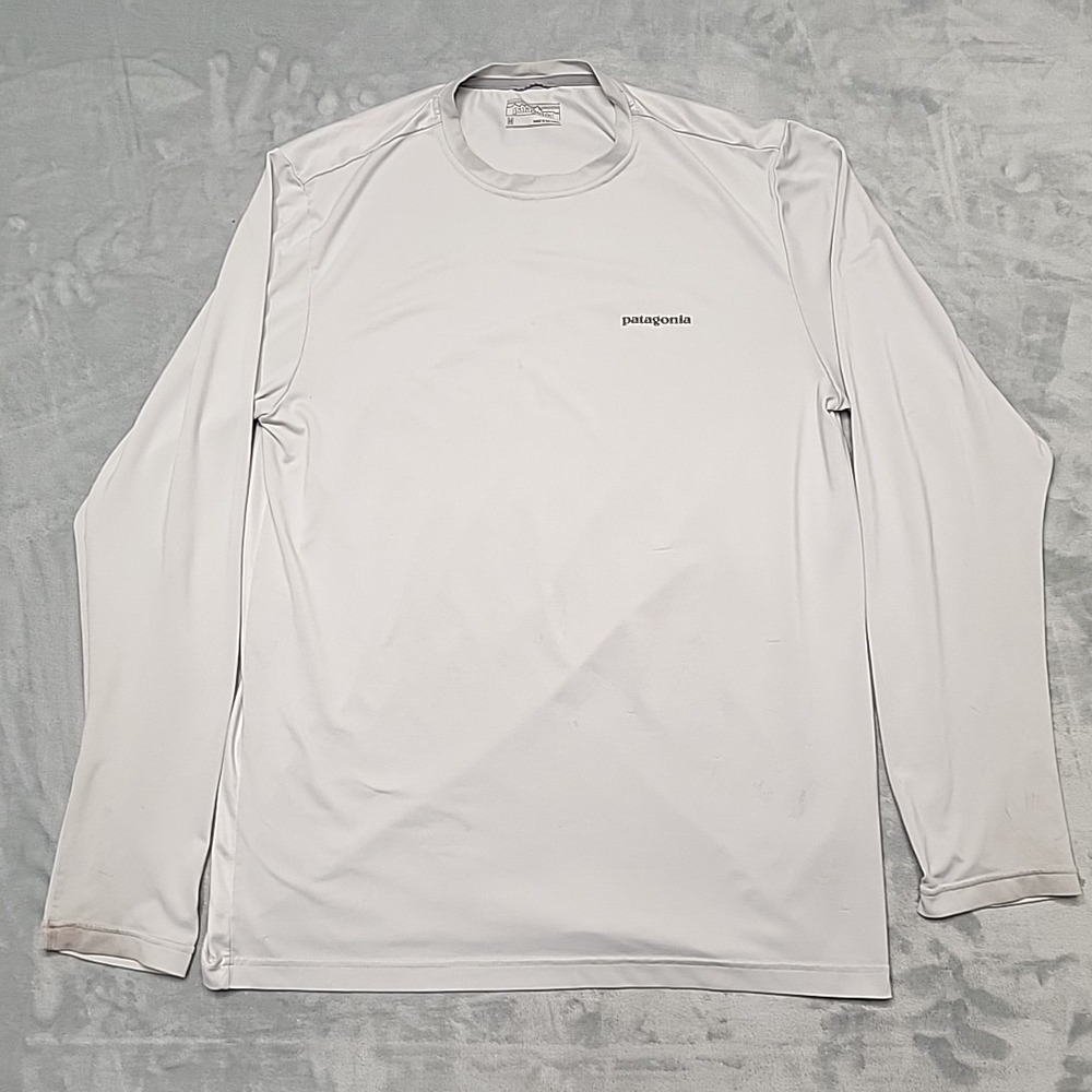 Patagonia Shirt Mens M Grey Capilene Cool Daily Long Sleeve Hiking Outdoor